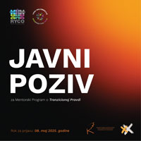Javni poziv za mentorski program o tranzicionoj pravdi   Rok za prijavu: 08. maj 2025. godine
